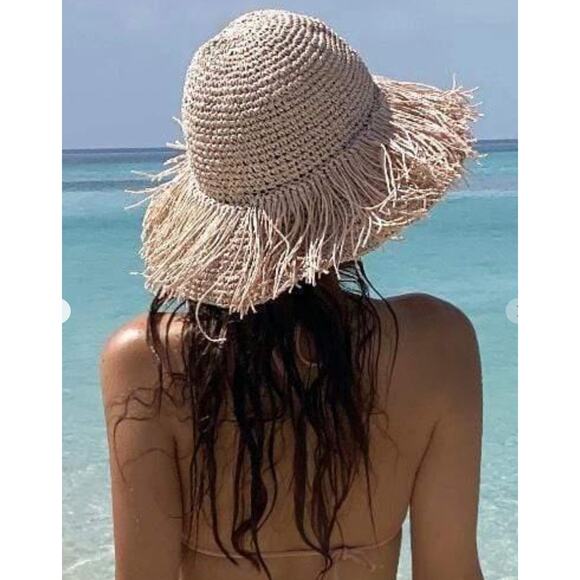Eva Franco Straw Floppy Summer Hat main image 5
